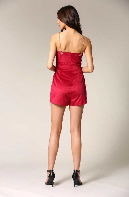 Alexa- Velvet Romper RosePaulino