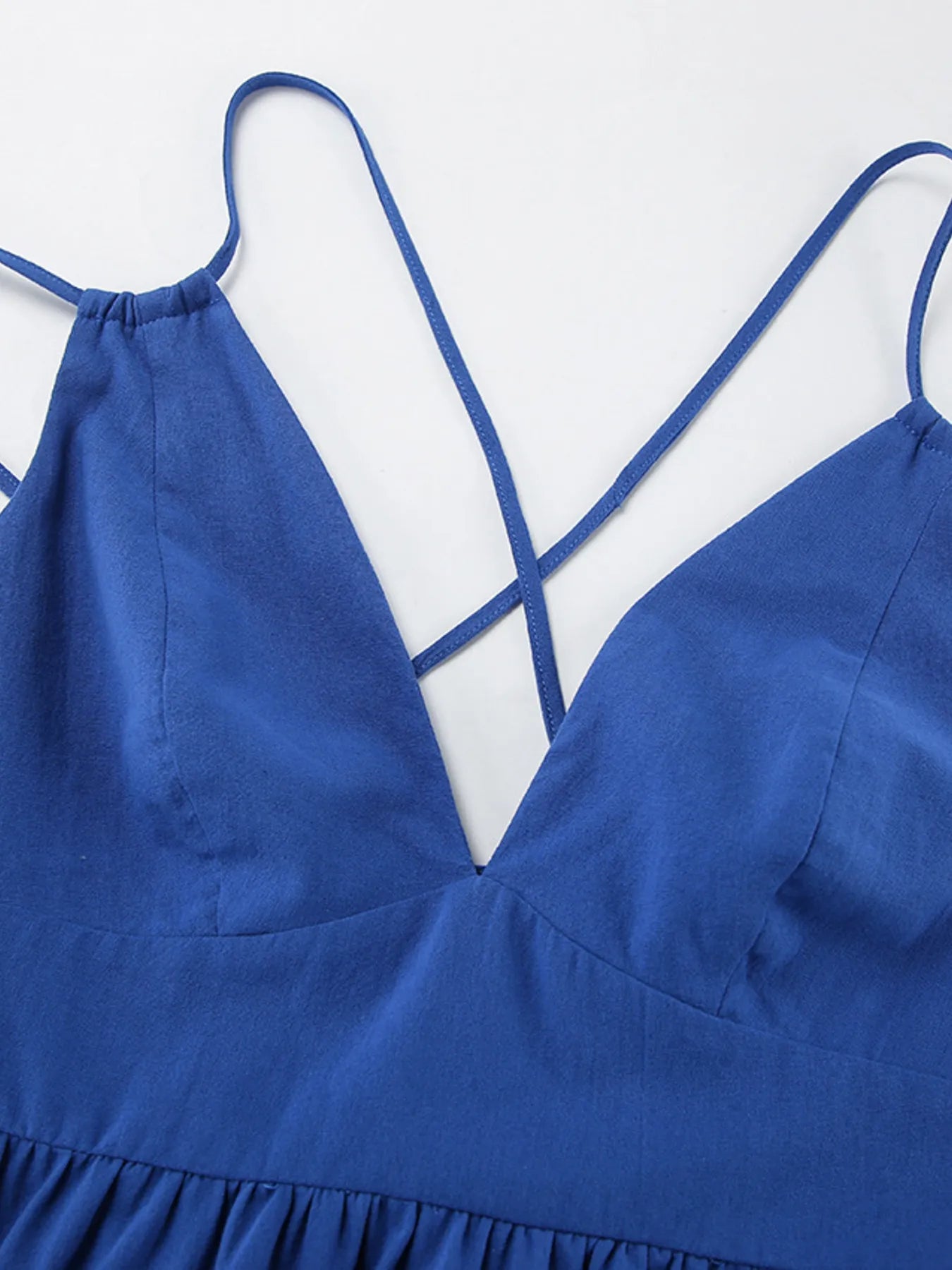 V-Neck Tiered Maxi Cami Dress - Atelievuè