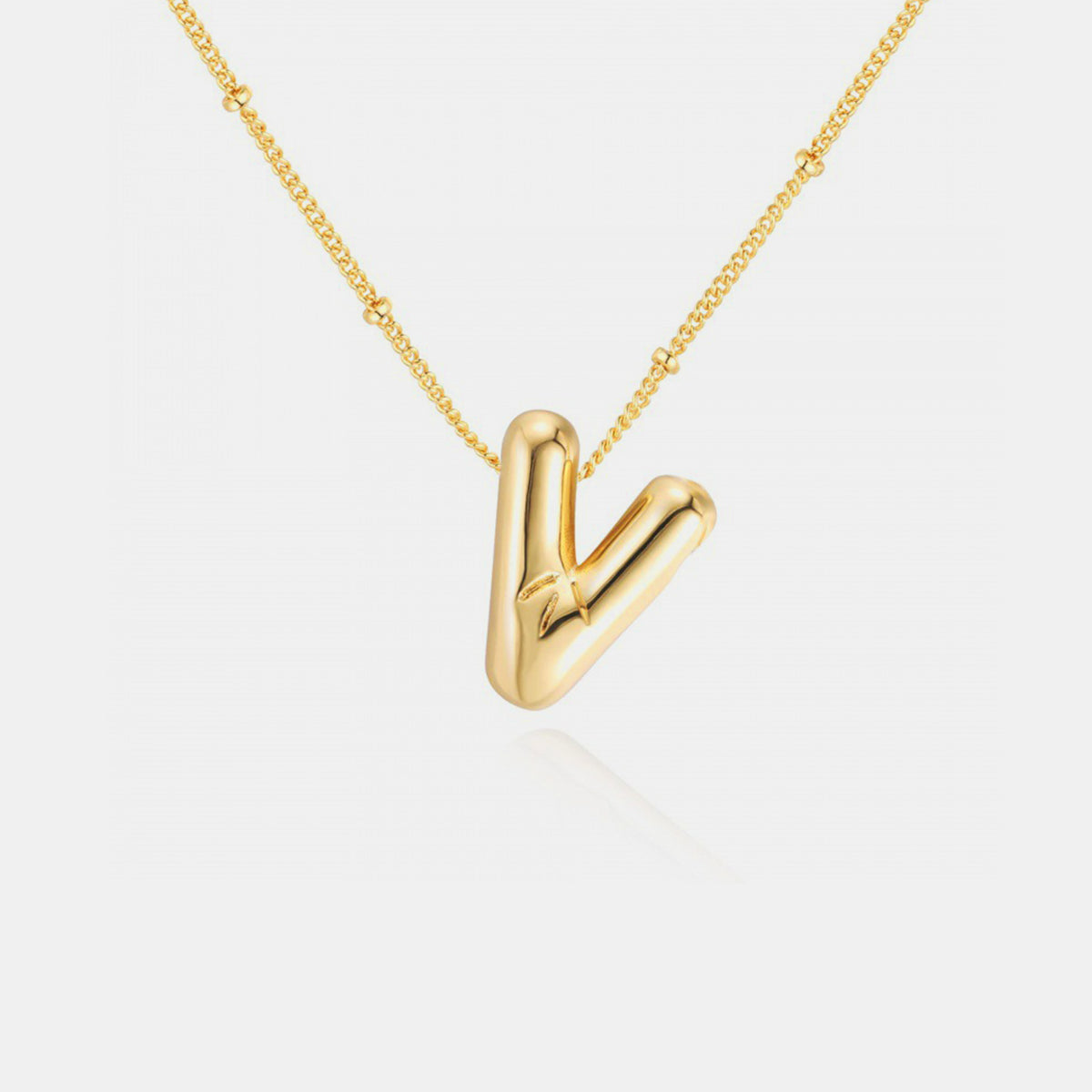18K Gold Letter Pendant Necklace Mason & Madison Co. Jewelry