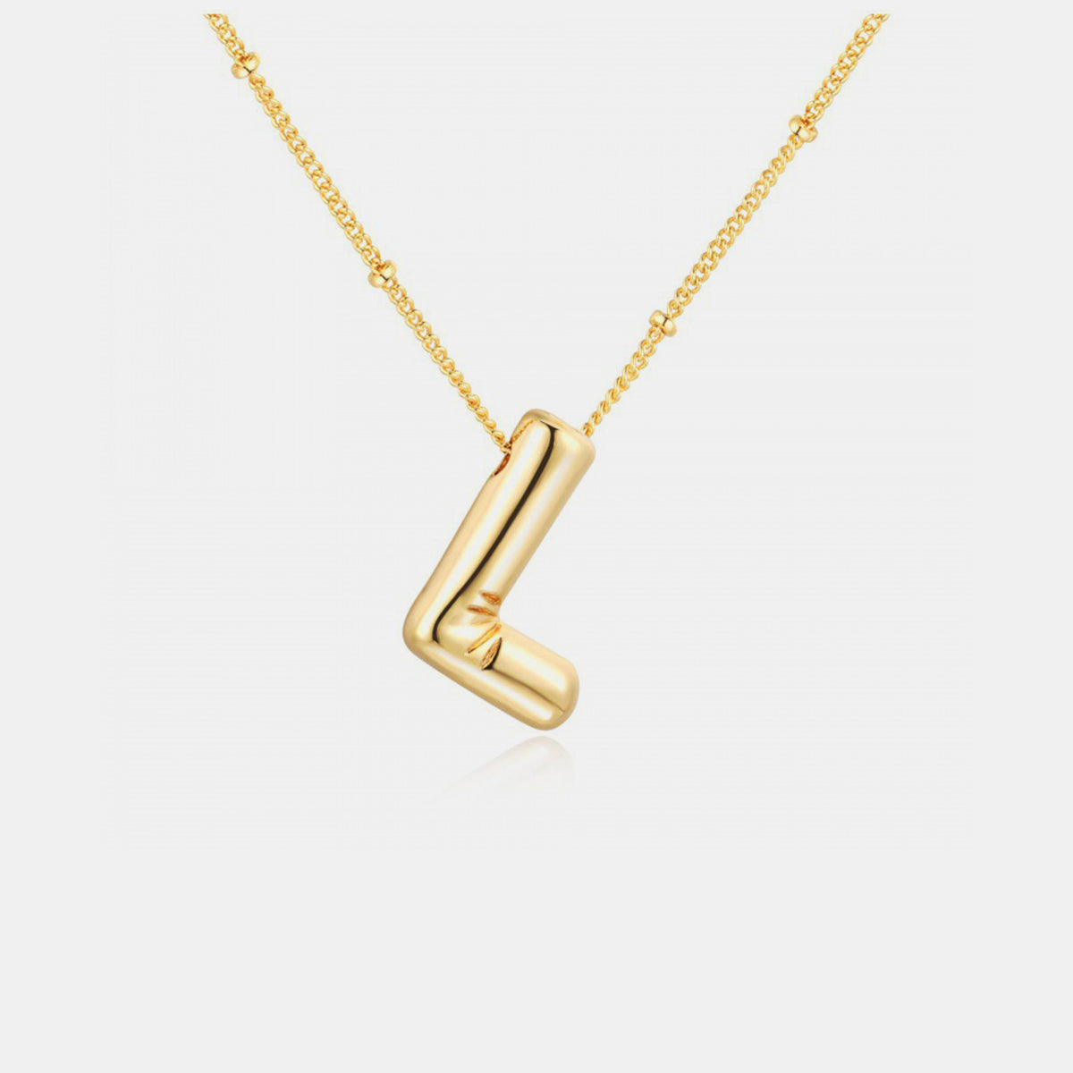 18K Gold Letter Pendant Necklace Mason & Madison Co. Jewelry
