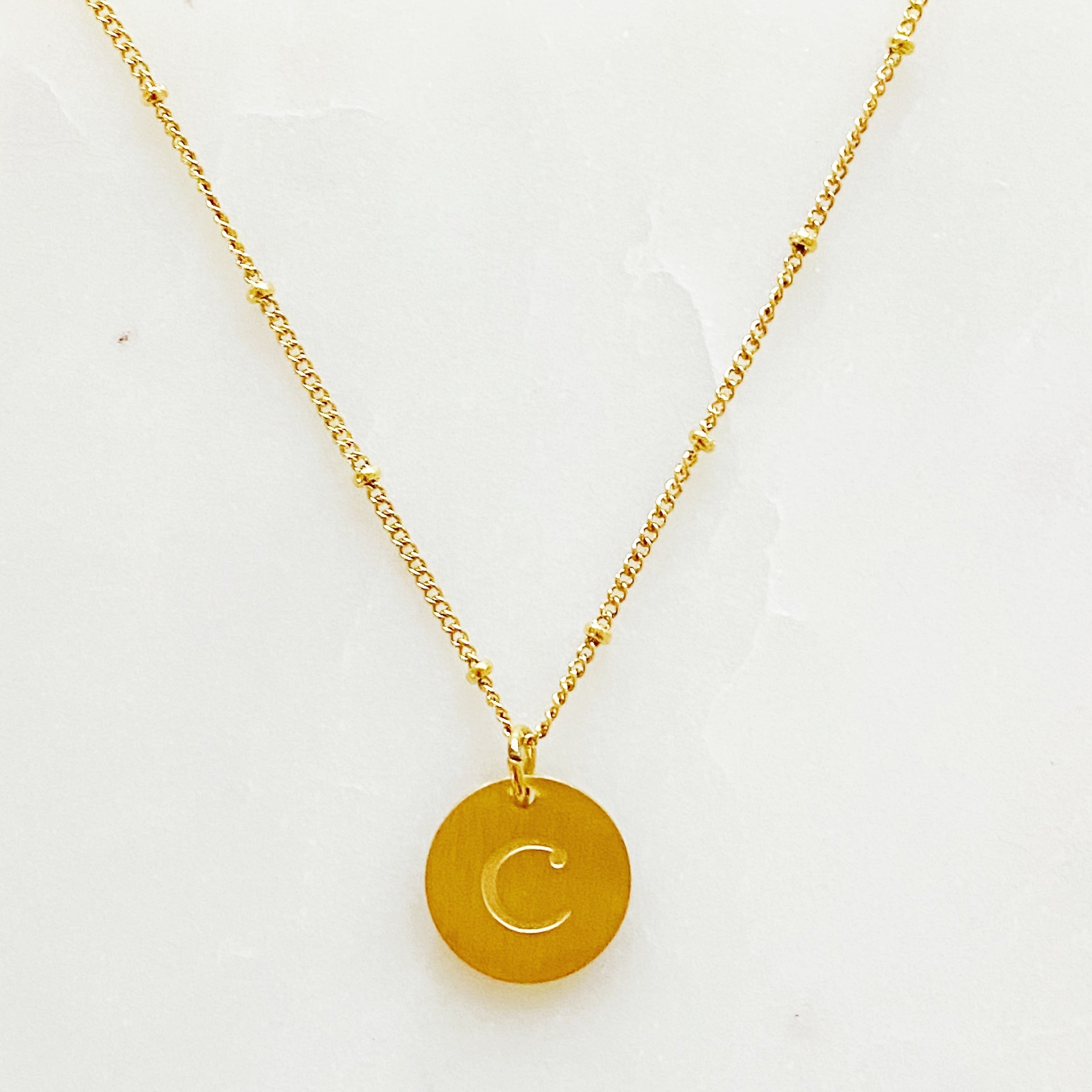 Ellison + Young: Singular Charm Initial Necklace Ellisonyoung.com