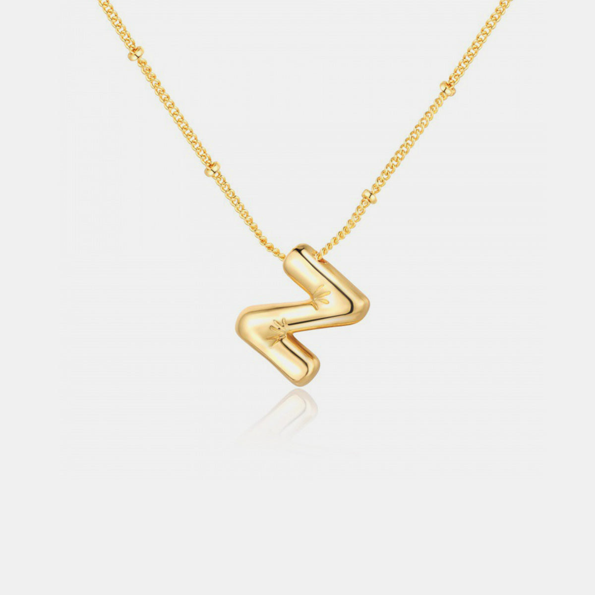 18K Gold Letter Pendant Necklace Mason & Madison Co. Jewelry