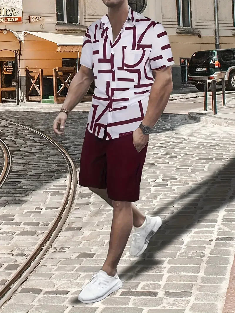 Men streetwear two piece Beach set Sexikinis Swim