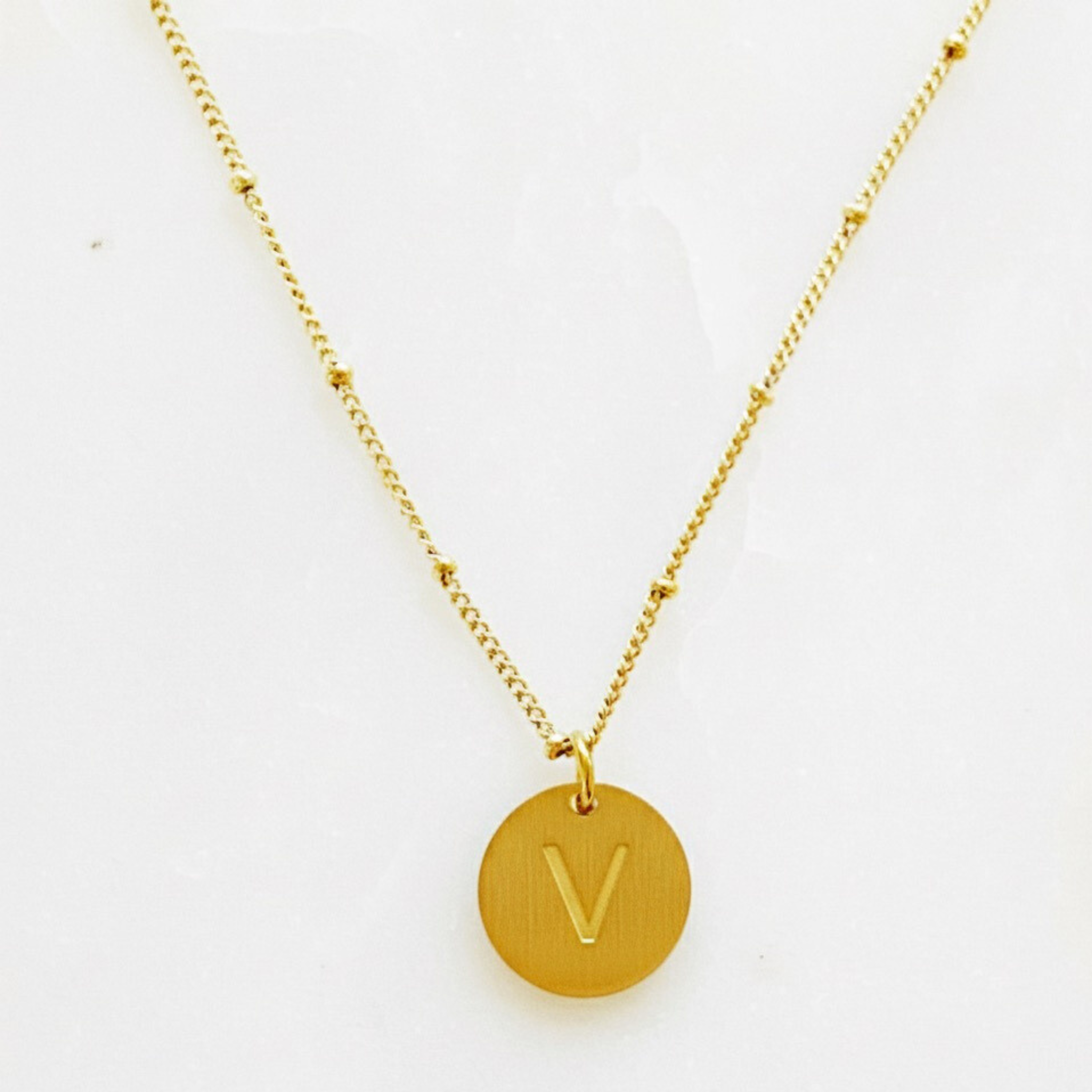 Ellison + Young: Singular Charm Initial Necklace Ellisonyoung.com
