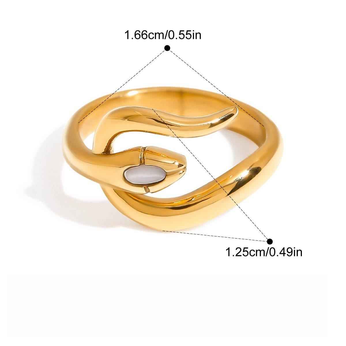 18K Gold Luxury Titanium Steel Ring