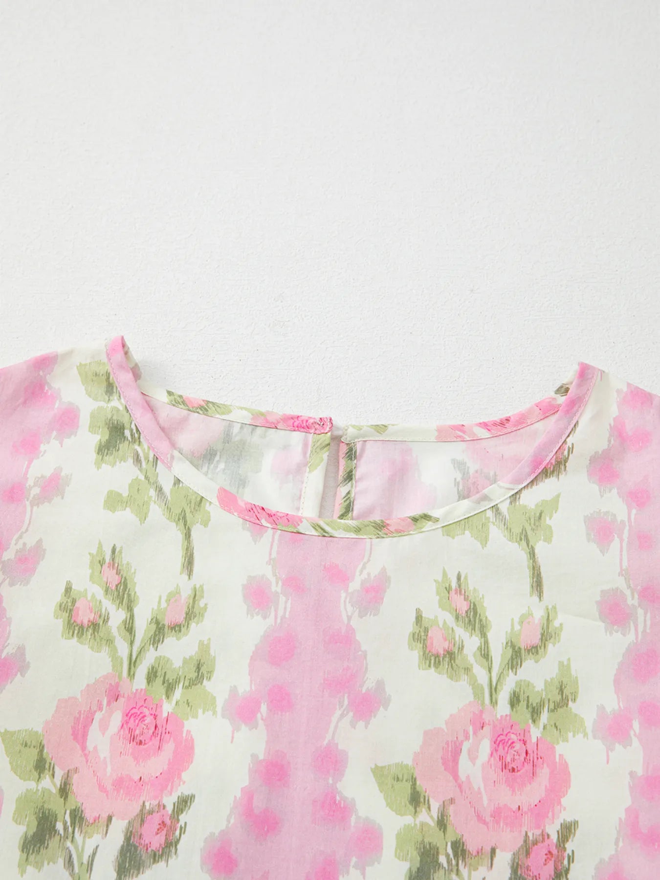 Floral Print Ruffled Sleeve Blouse - Atelievuè
