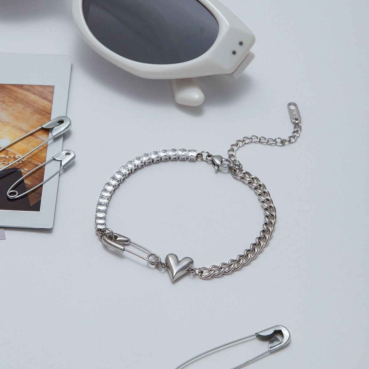 Light luxury high-end jewelry zircon bracelet