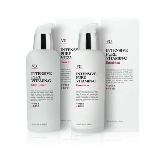 VIBAS Intensive Pure Vitamin C Skin Toner 140ml + Emulsion Set 140ml - Atelievuè