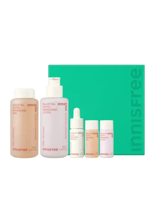 Innisfree Black Tea Youth Enhancing Skincare Set - Atelievuè