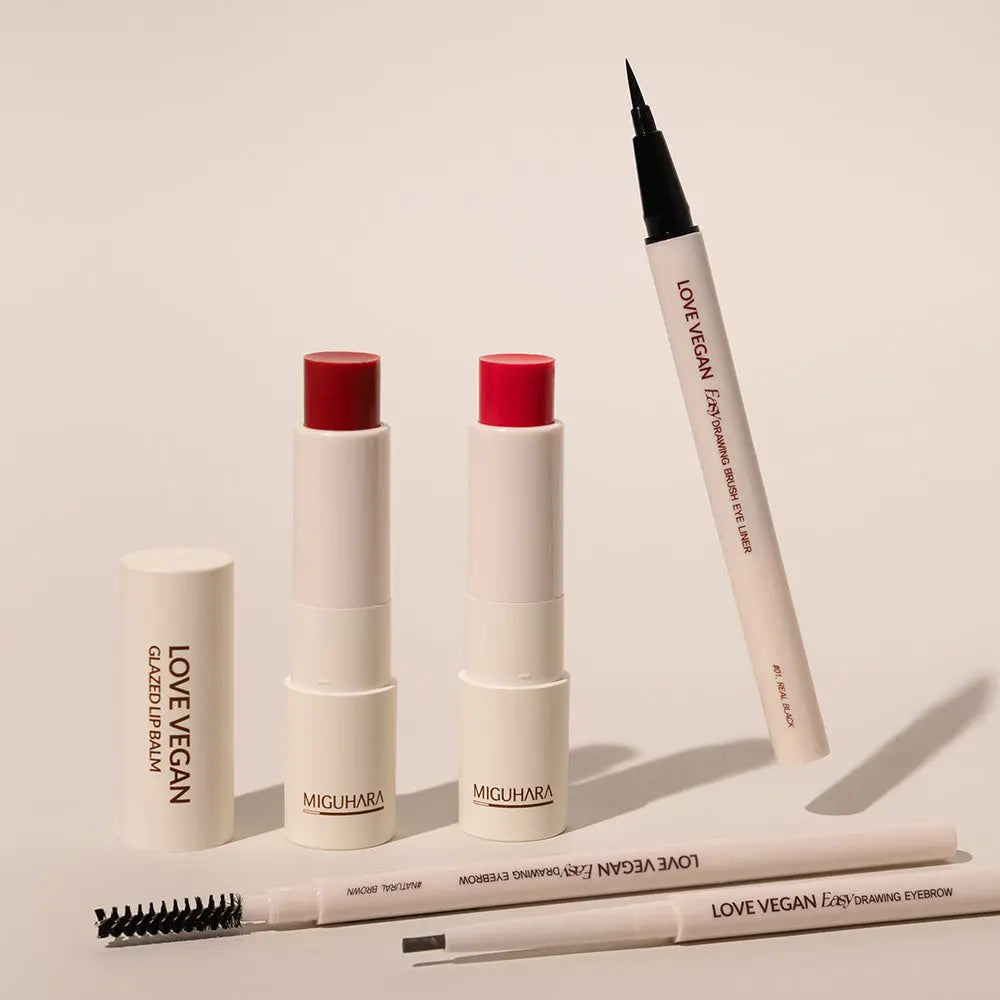 MIGUHARA Love Vegan Glazed Lip Balm - 2 Colors 4g - Atelievuè