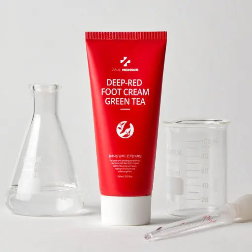 PAUL MEDISON Deep-red Foot Cream Green Tea 100ml - Atelievuè