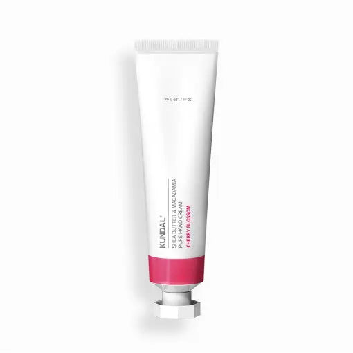 KUNDAL Shea Butter & Macadamia Pure Hand Cream 50ml #CHERRY BLOSSOM - Atelievuè