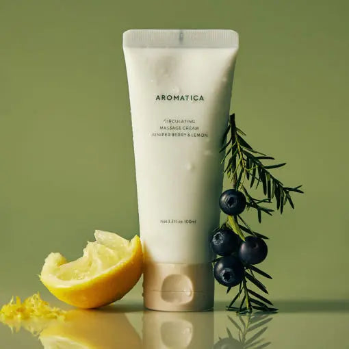 AROMATICA Circulating Massage Cream Juniper Berry & Lemon 100ml - Atelievuè