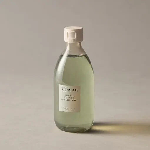 AROMATICA Inspirit Body Wash Basil & Bergamot 300ml - Atelievuè