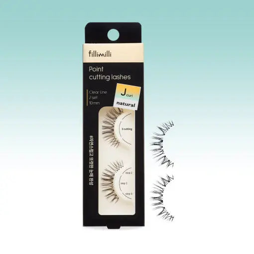 Fillimilli Point Cutting Lashes #NATURAL J CURL (10mm) - Atelievuè