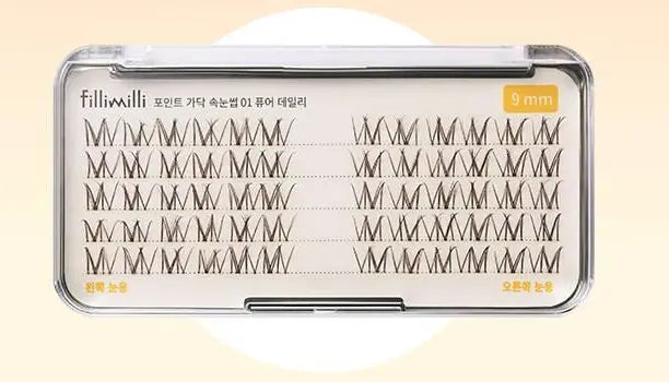 Fillimilli Point Piece Lashes #Pure Daily (9mm)(60pcs) - Atelievuè