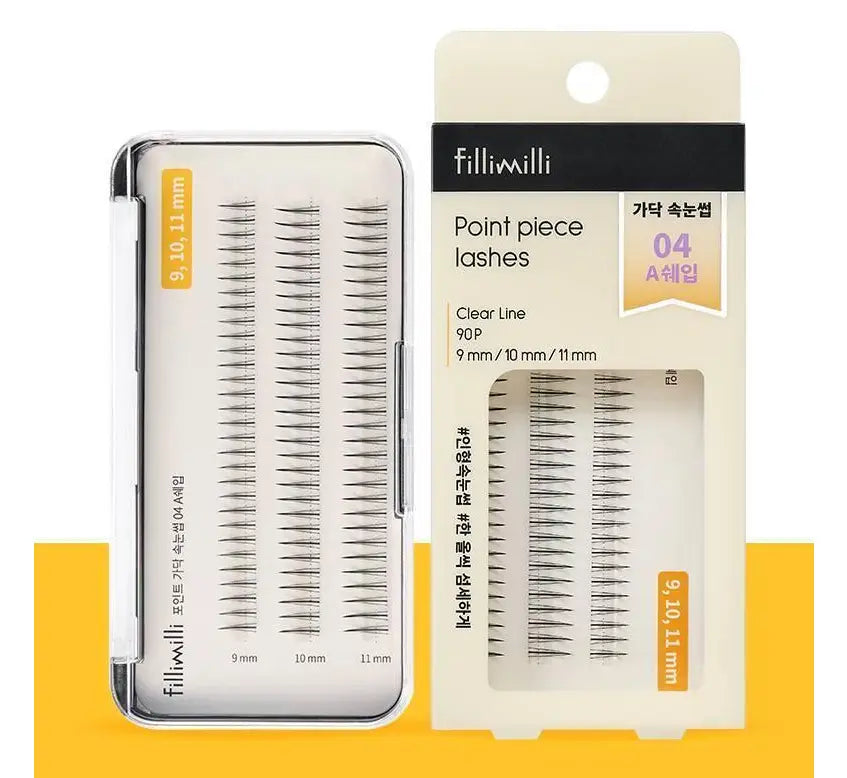 Fillimilli Point Piece Lashes (9,10,11MM) (90pcs) #A-SHAPE - Atelievuè