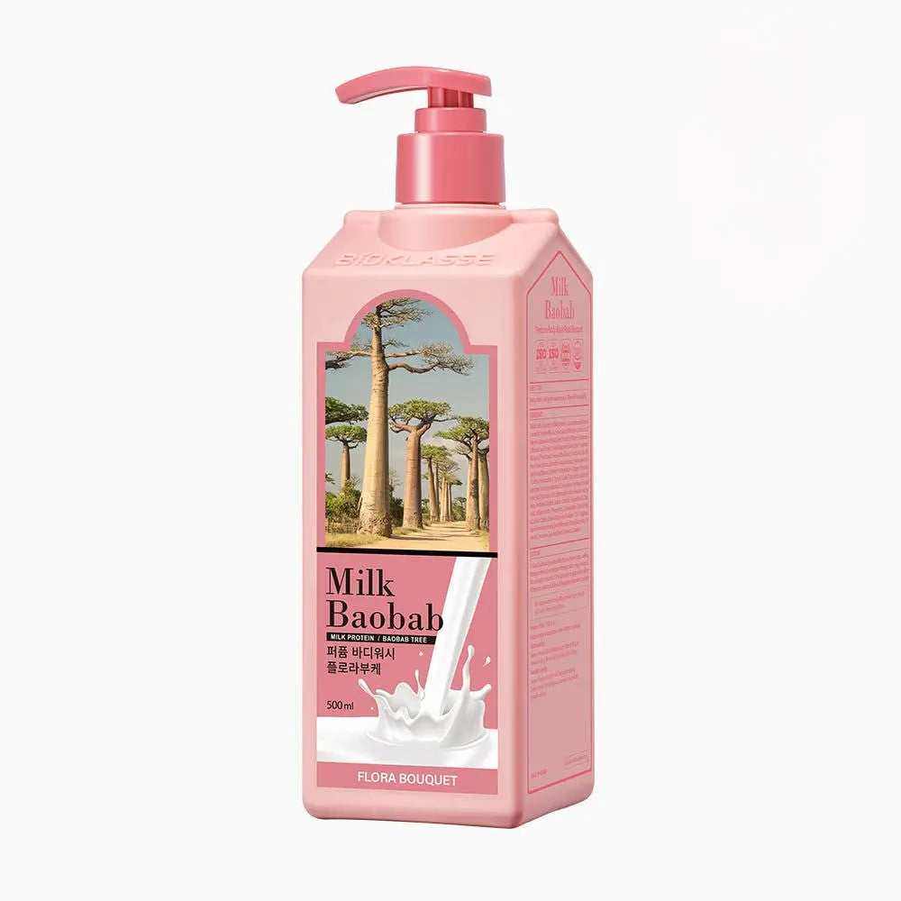 BIOKLASSE MILK BAOBAB Body Wash 1000ml #Flora Bouquet - Atelievuè