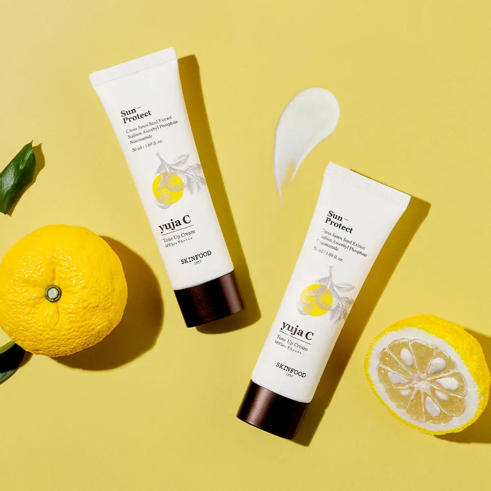 SKINFOOD Yuja C Tone Up Cream SPF50+ PA++++ 50ml - Atelievuè