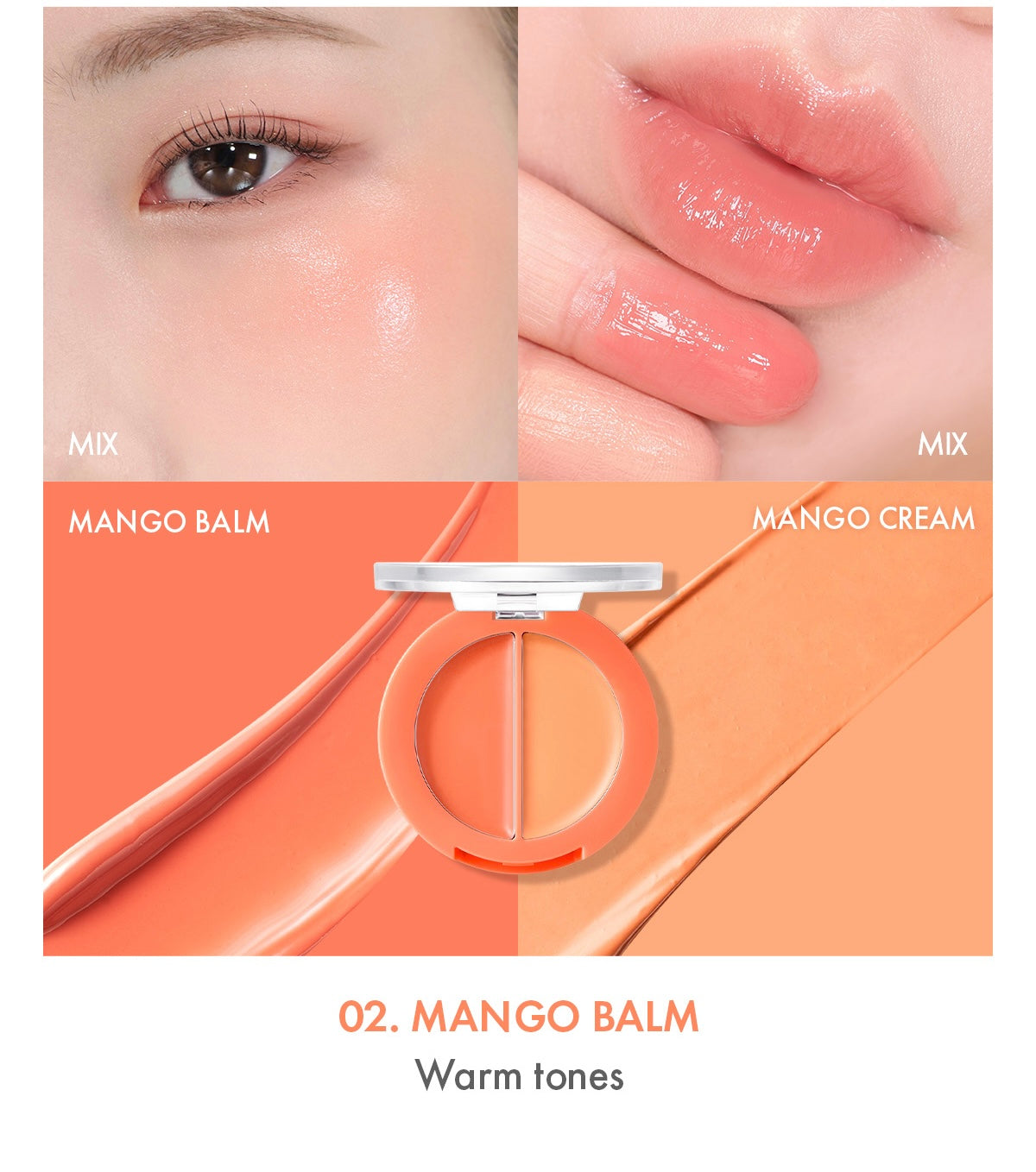 AMUSE Lip & Cheek Healthy Balm 3g (5 Colors) - Atelievuè