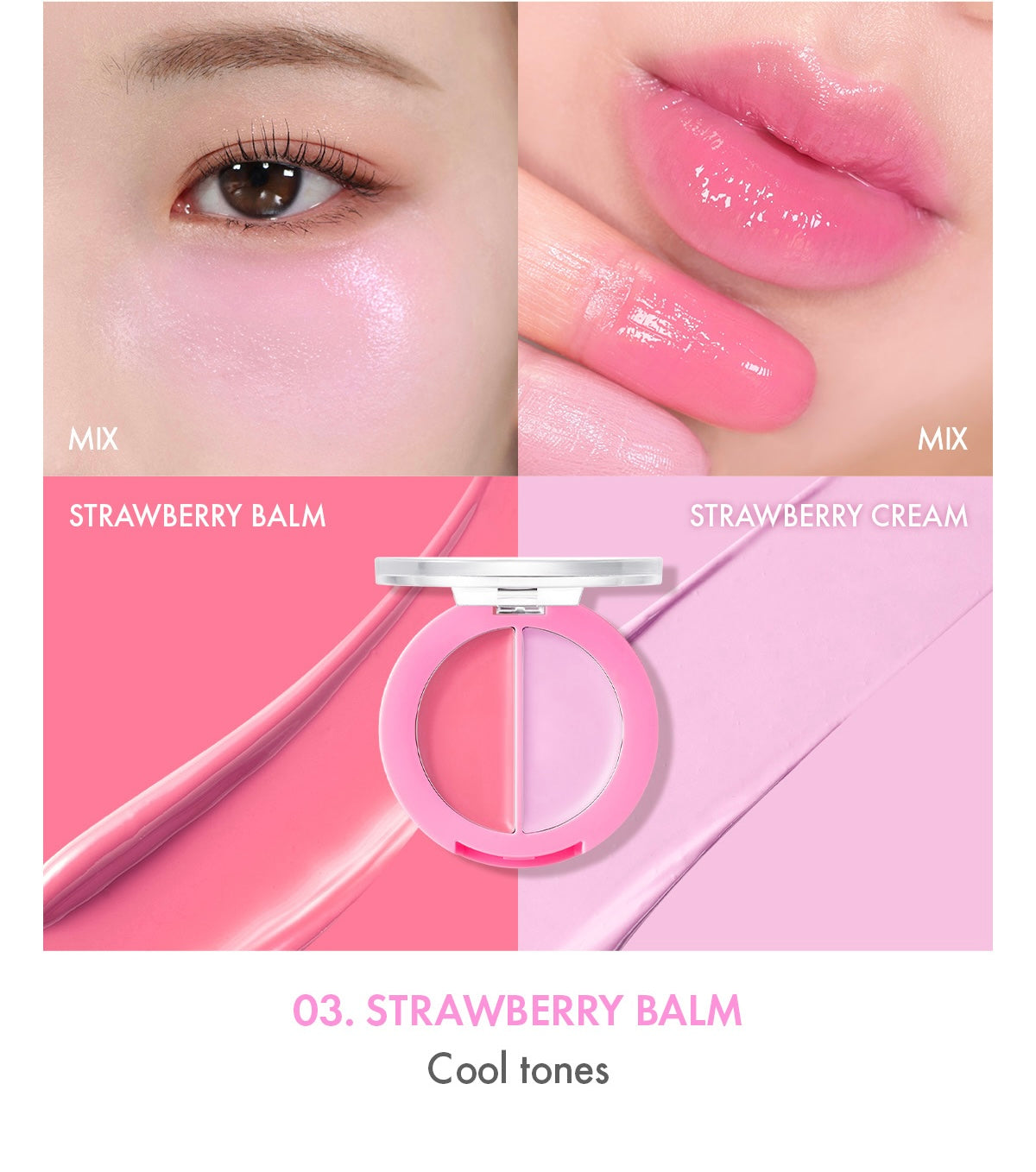 AMUSE Lip & Cheek Healthy Balm 3g (5 Colors) - Atelievuè