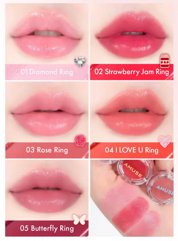 AMUSE Ring Lip Balm 0.9g (5 Colors) - Atelievuè