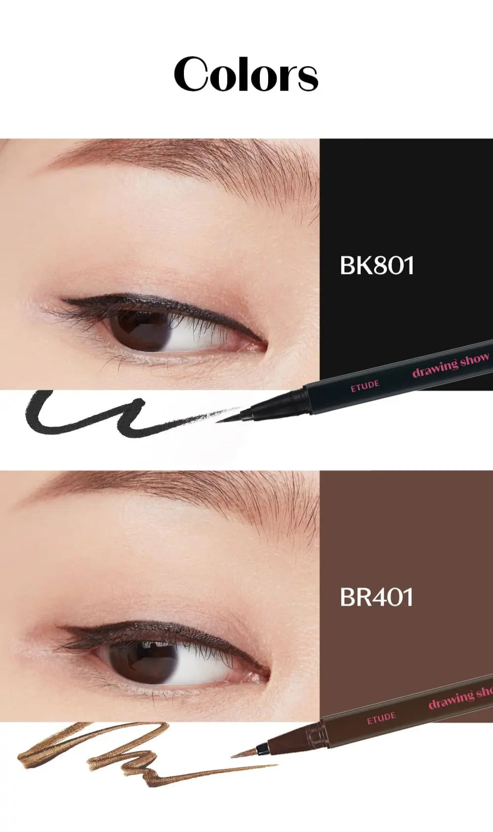 ETUDE Drawing Show Brush Eyeliner 0.6g - Atelievuè