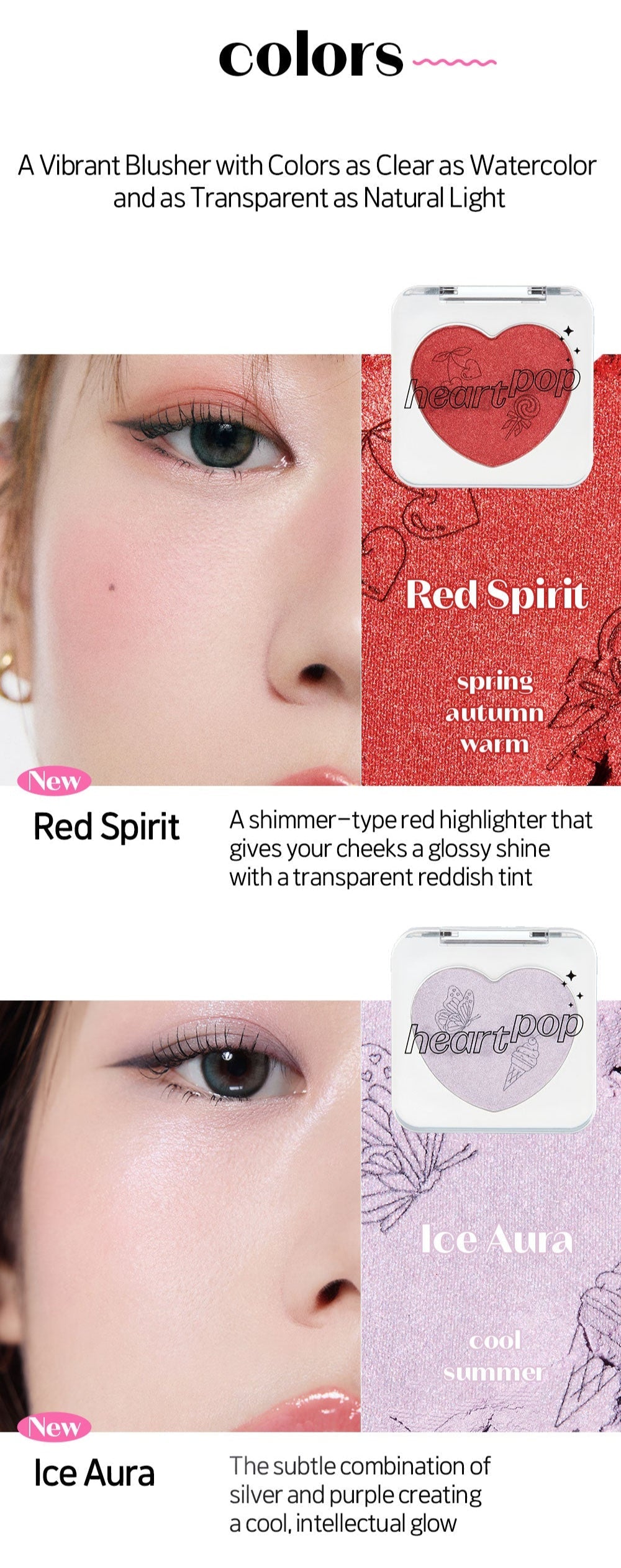 ETUDE Heart Pop Blusher 4g - Atelievuè