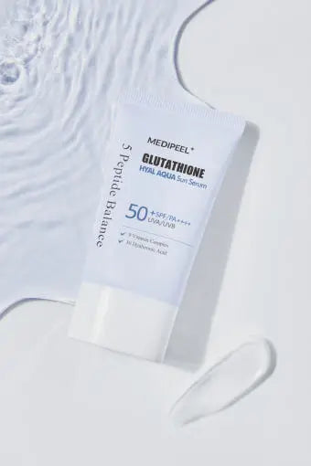 MEDIPEEL Glutathione Hyal Aqua Sun Serum SPF50+ PA++++ 50ml - Atelievuè