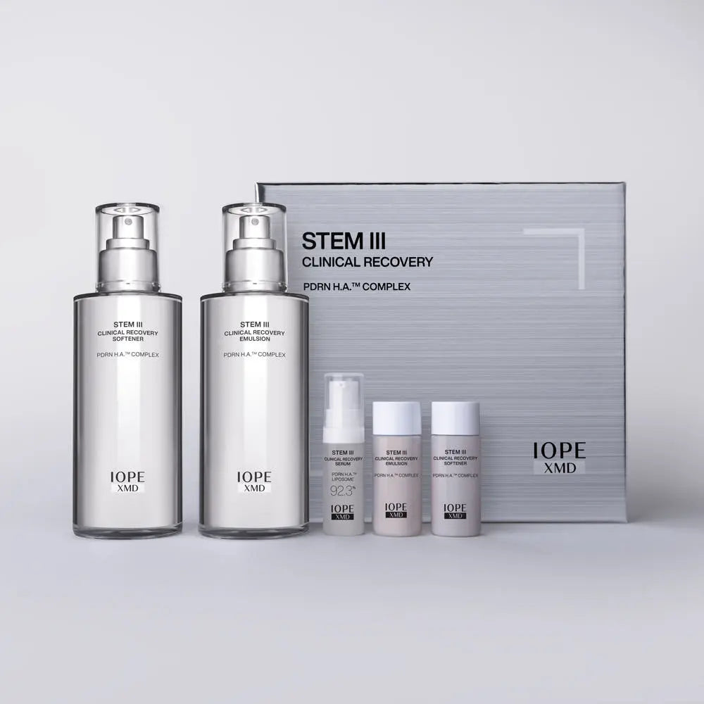 IOPE XMD STEM III Clinical Recovery Set (Softener 130ml + Emulsion 130ml) - Atelievuè