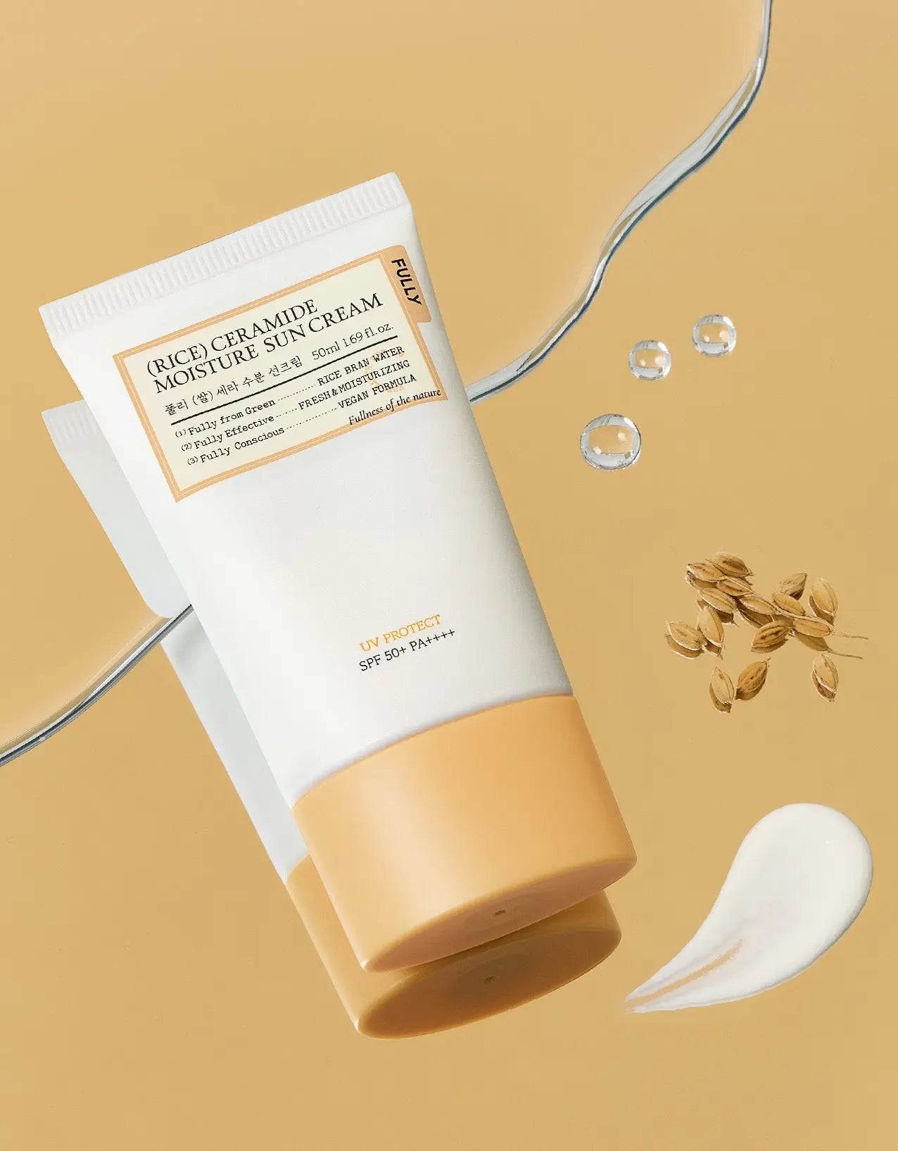 FULLY RICE CERAMIDE MOISTURE SUN CREAM 50ml - Atelievuè
