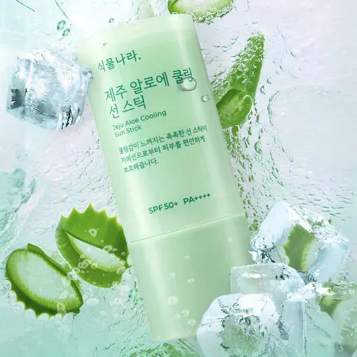 Shingmulnara Jeju Aloe Cooling Sun Stick SPF50+ PA++++ 19g+19g(Refill) - Atelievuè