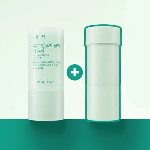 Shingmulnara Jeju Aloe Cooling Sun Stick SPF50+ PA++++ 19g+19g(Refill) - Atelievuè