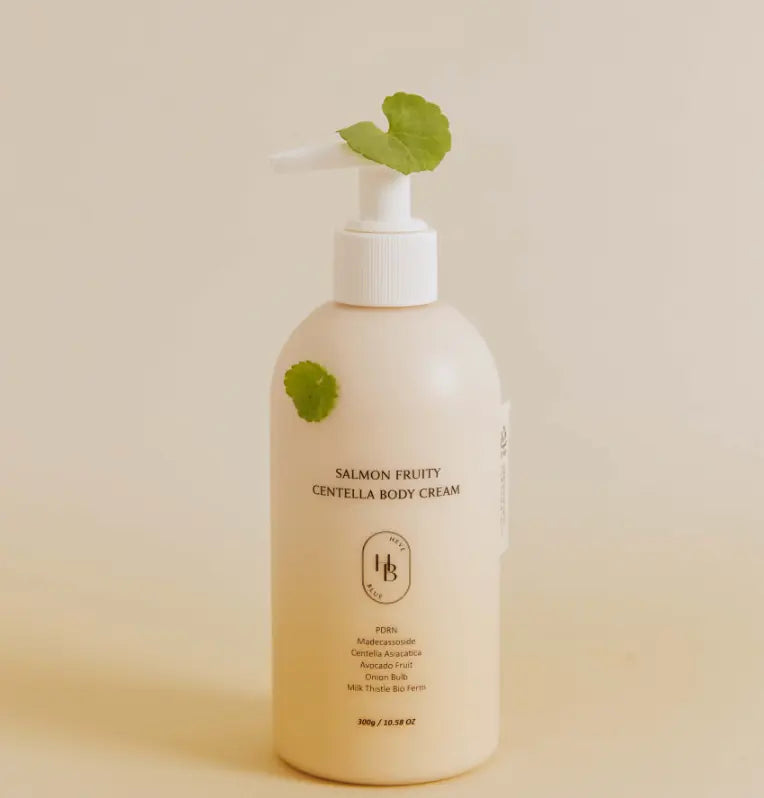 HEVEBLUE Salmon Fruity Centella Body Cream 300g - Atelievuè
