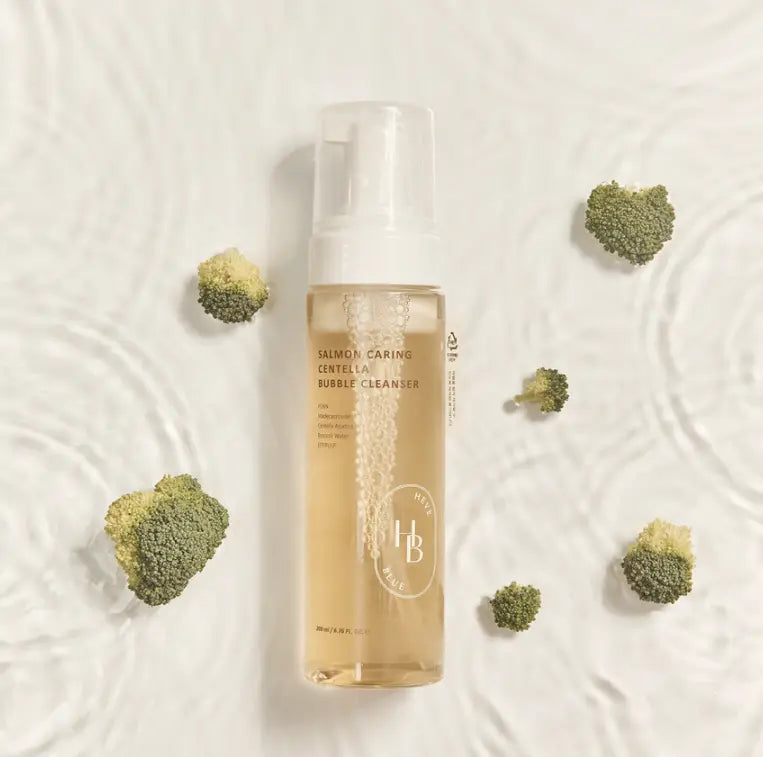 HEVEBLUE Salmon Caring Centella Bubble Cleanser 200ml - Atelievuè