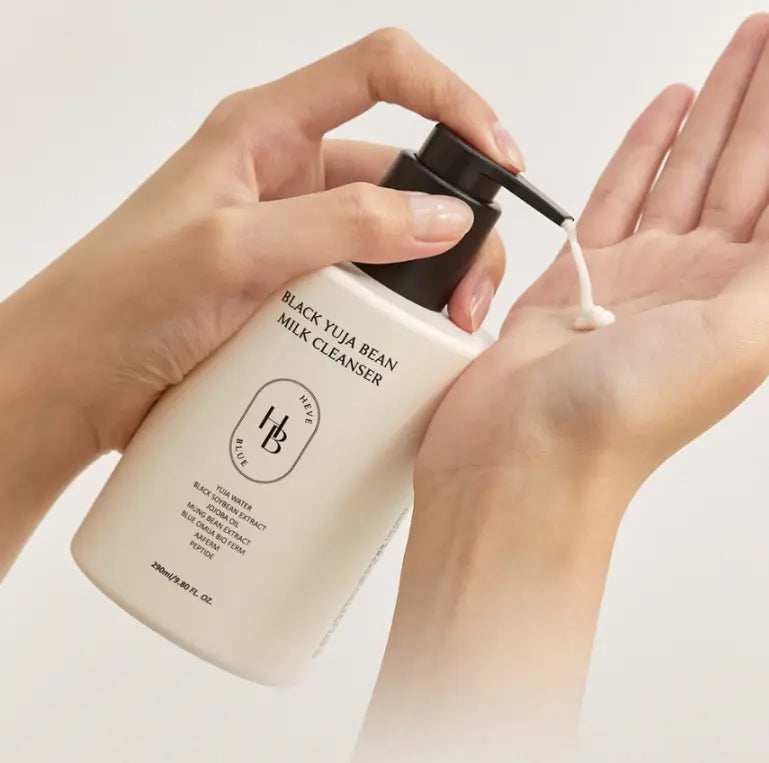 HEVEBLUE Black Yuja Bean Milk Cleanser 290ml - Atelievuè