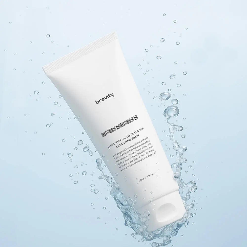 bravity Daily NMN Lacto Collagen Cleansing Foam 200g - Atelievuè
