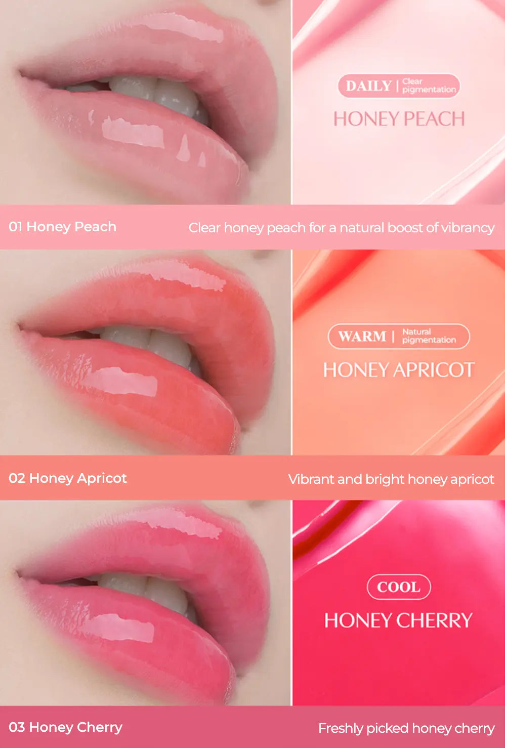 CLIO Crystal Glam Balm 3.2g (4colors) - Atelievuè