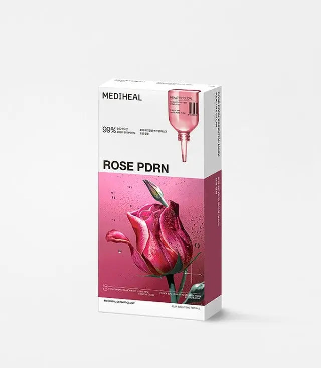 MEDIHEAL Rose PDRN Essential Mask Healthy Glow 24ml X 10ea - Atelievuè