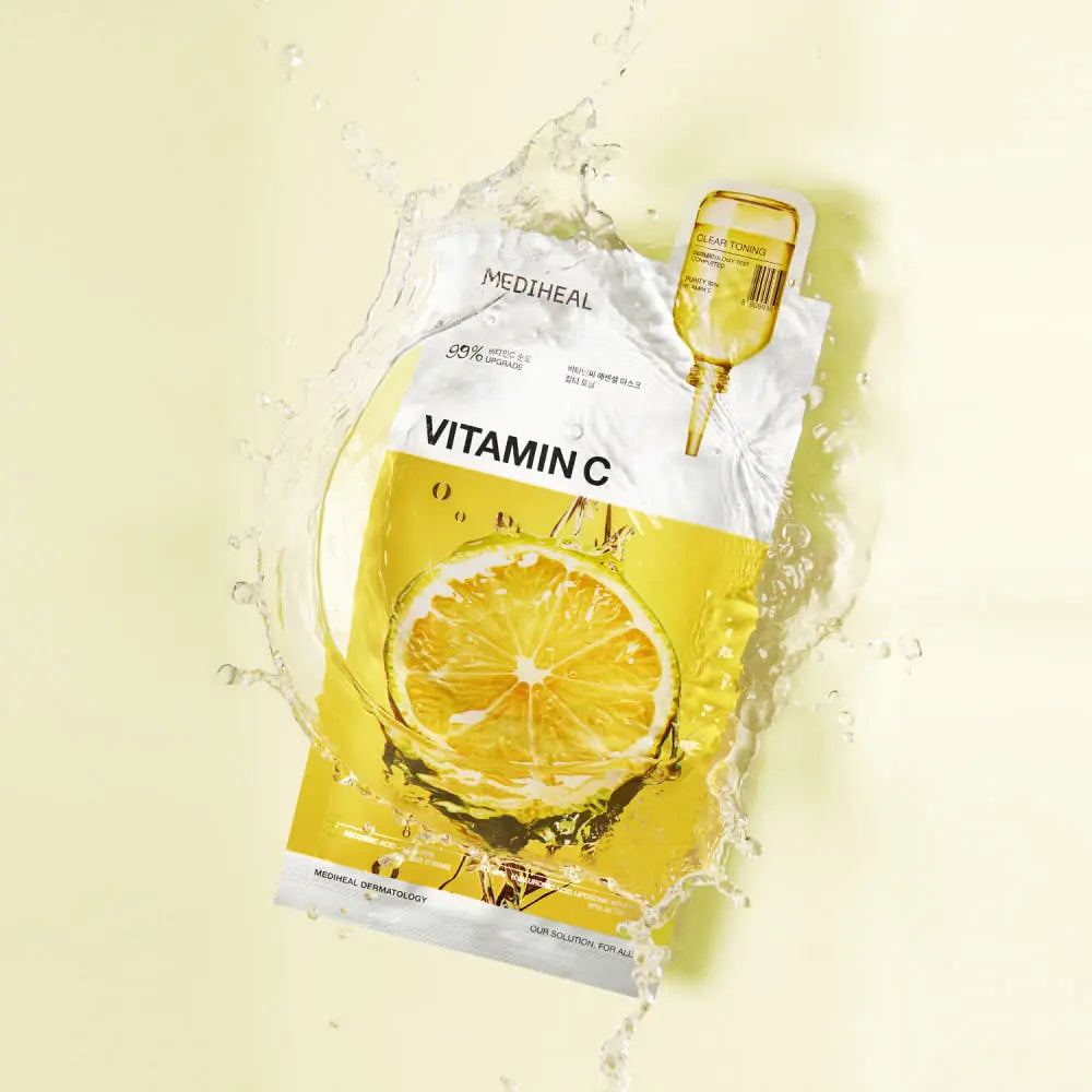 MEDIHEAL Vitamin C Essential Mask Clear Toning 24ml X 10ea - Atelievuè