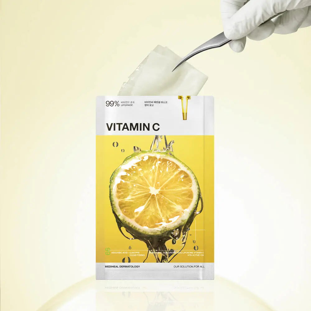 MEDIHEAL Vitamin C Essential Mask Clear Toning 24ml X 10ea - Atelievuè