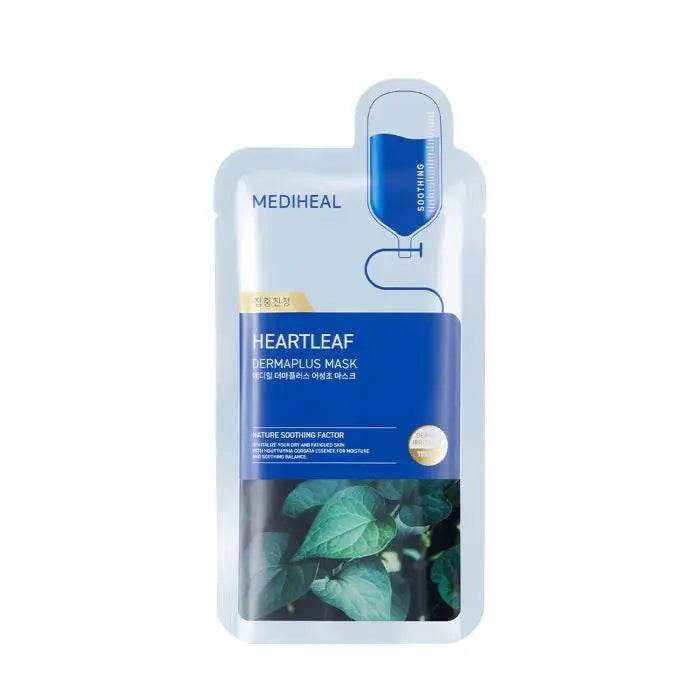 MEDIHEAL Dermaplus Heartleaf Mask 22ml X 10ea - Atelievuè