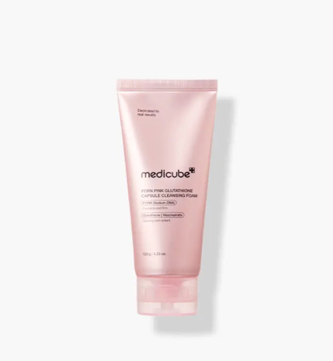 medicube PDRN Pink Glutathione Capsule Cleansing Foam 120g - Atelievuè