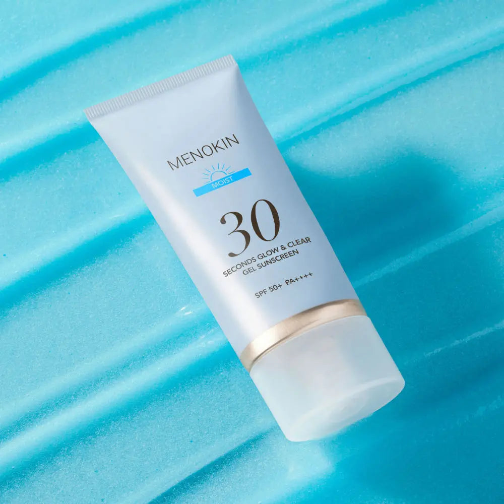 MENOKIN 30 Seconds Glow & Clear Gel Sunscreen SPF50+ PA++++ 50ml #MOIST - Atelievuè