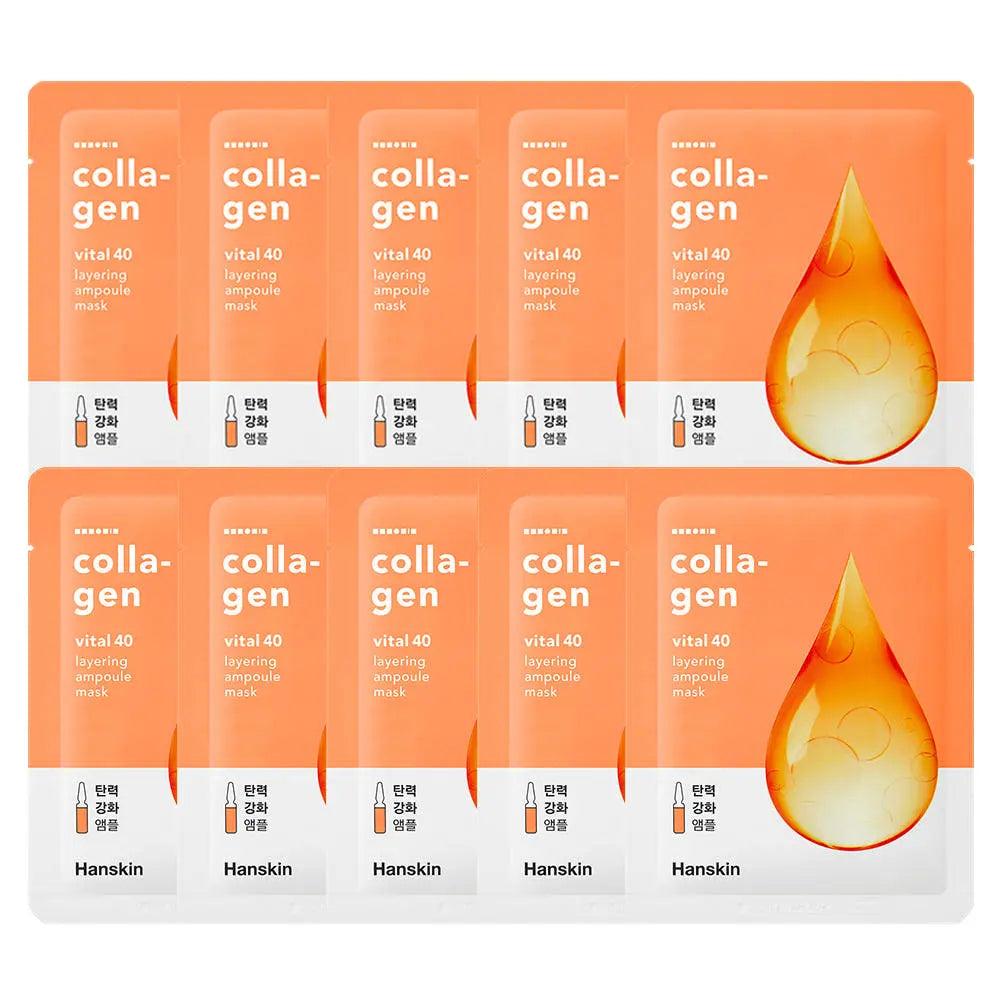 Hanskin Vital 40 Layering Ampoule Mask 21g X 10ea - Atelievuè