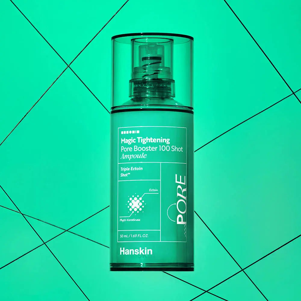 Hanskin Magic Tightening Pore Booster 100 Shot Ampoule 50ml - Atelievuè