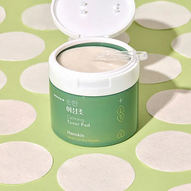 Hanskin Soonhan Houttuynia Calming Toner Pad 160ml(70ea)+160ml(70ea/Refill) - Atelievuè
