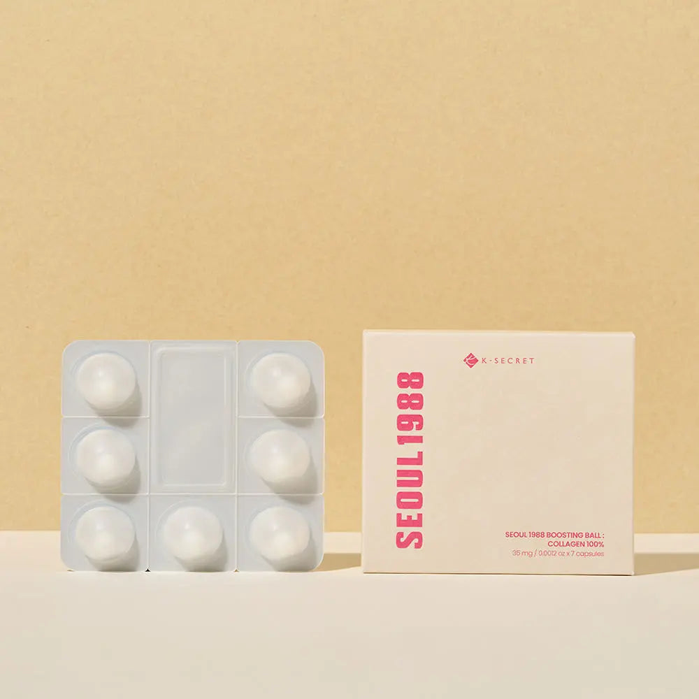 K-SECRET SEOUL 1988 BOOSTING BALL : COLLAGEN 100% 35mg X 7ea - Atelievuè