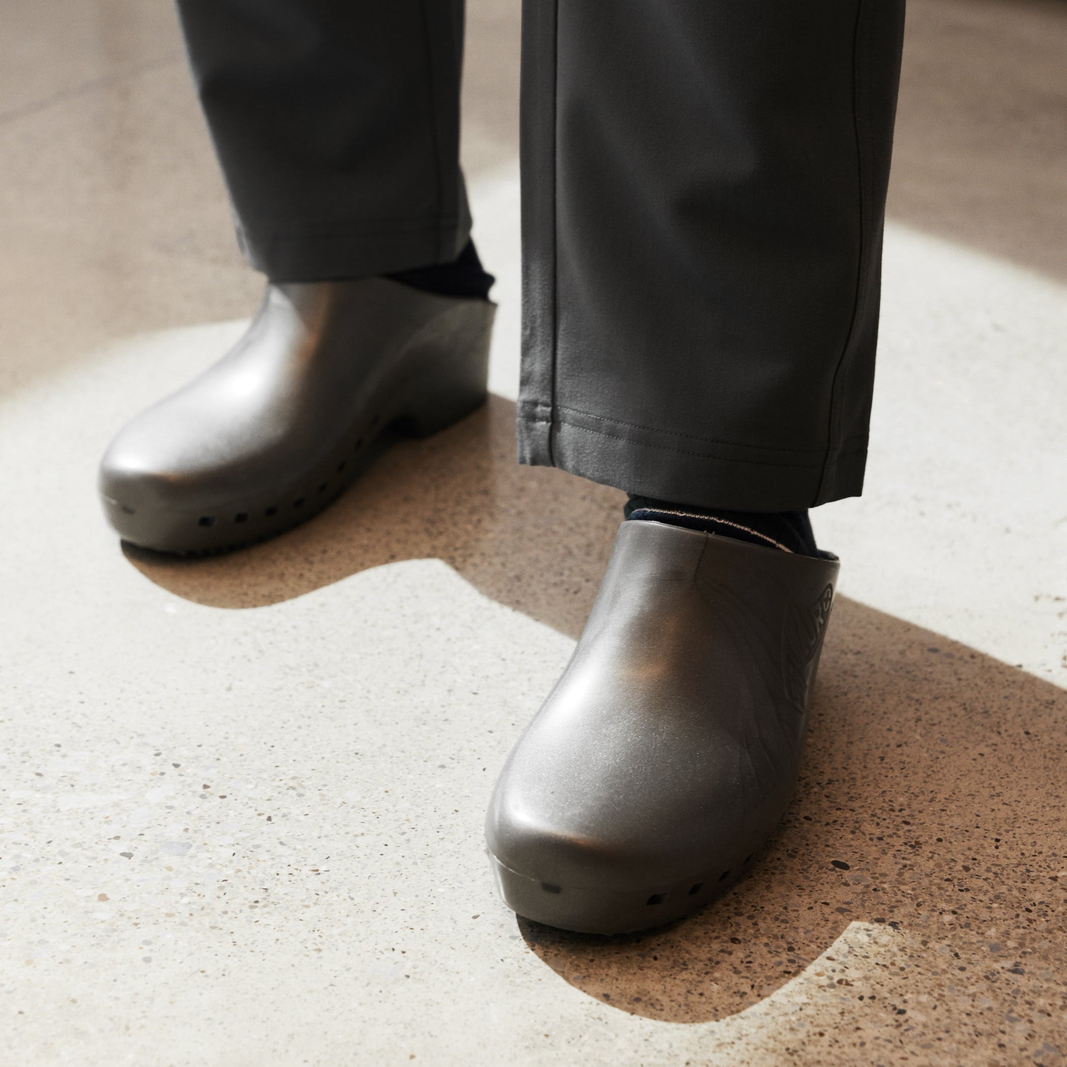 Calzuro Classic Without Holes Metallic Grey Calzuro
