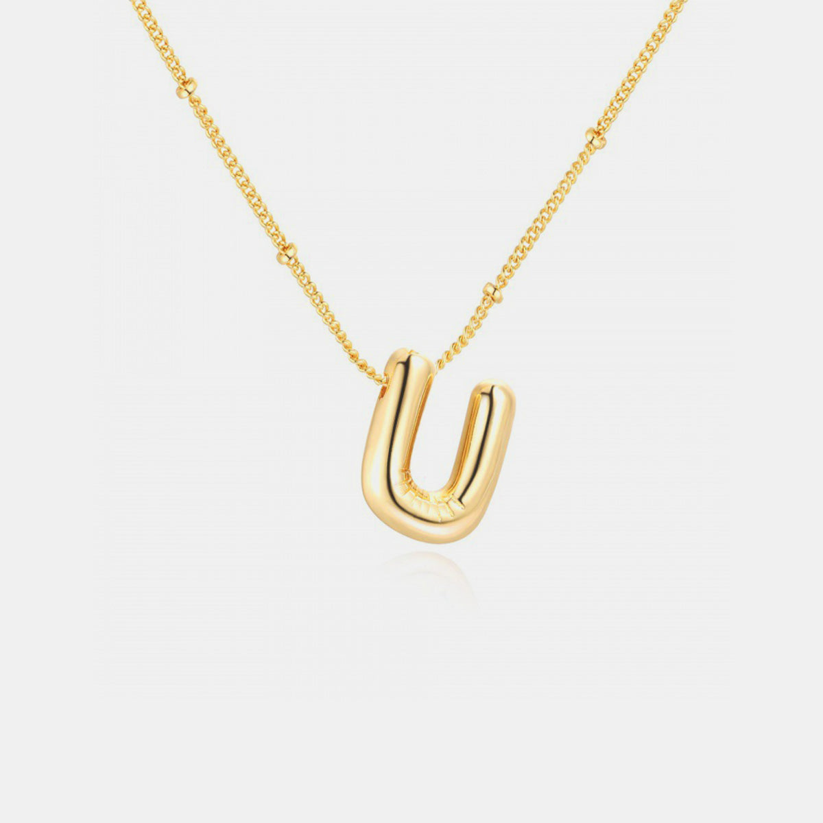 18K Gold Letter Pendant Necklace Mason & Madison Co. Jewelry